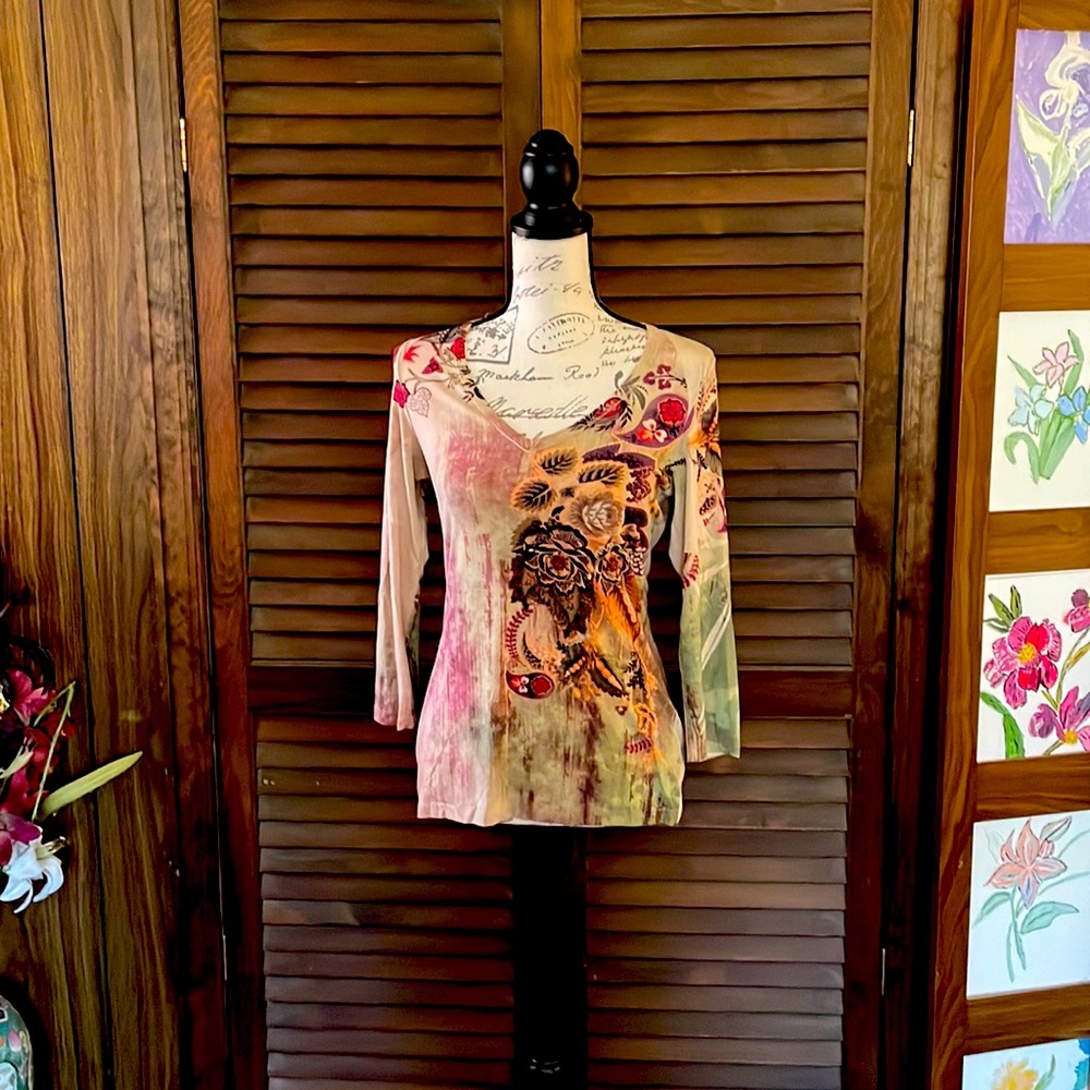 Tryst Paisley Top Elegant